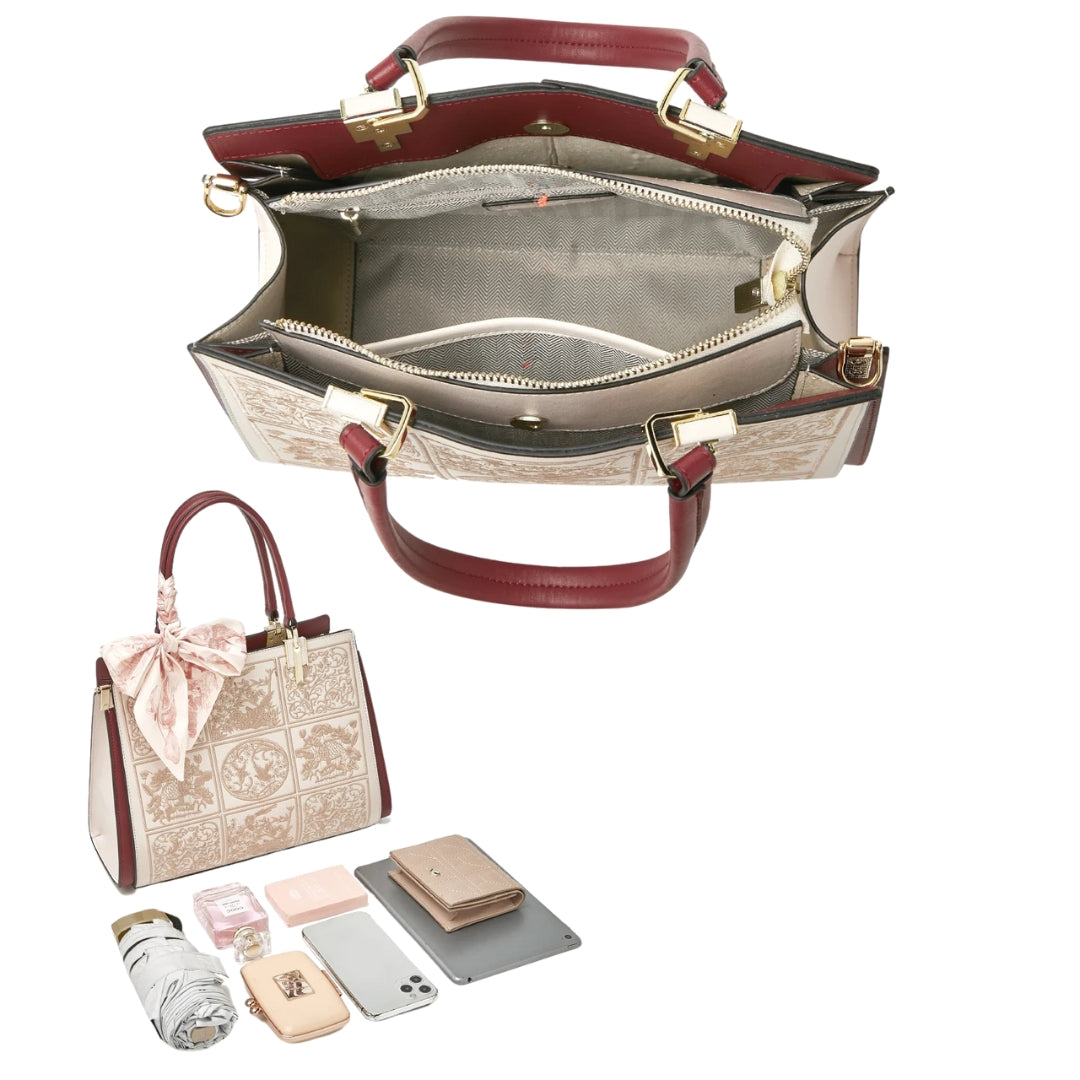 sylvia™ – unik broderi crossbody med sløyfedetalj