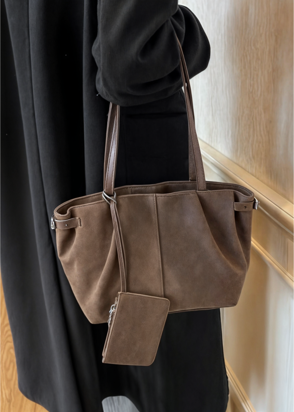 Arden Suede BB Handbag