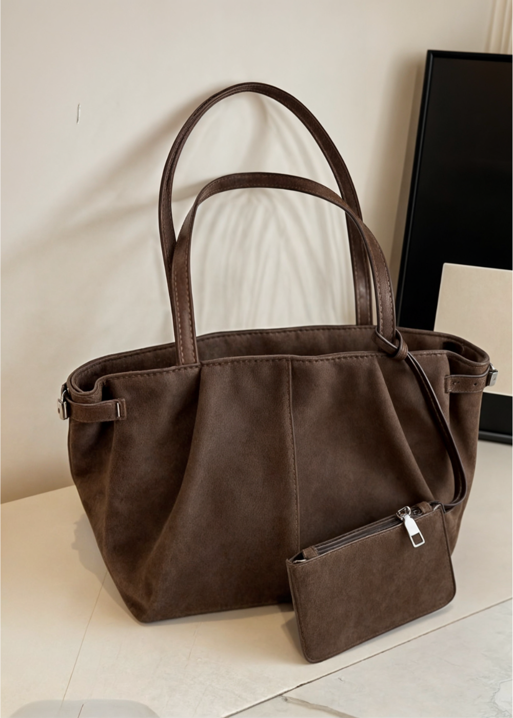 Arden Suede BB Handbag
