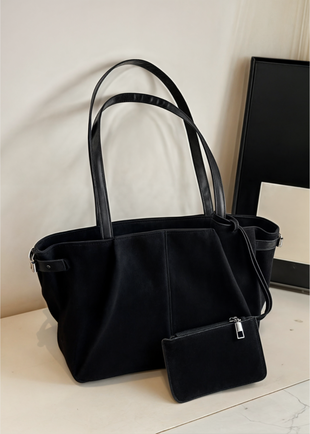 Arden Suede BB Handbag