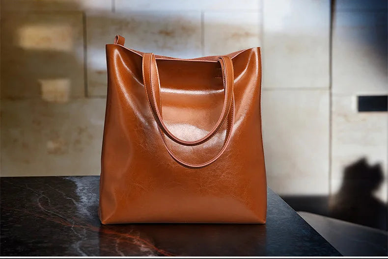 diana™ – klassisk tote bag i skinnimitasjon