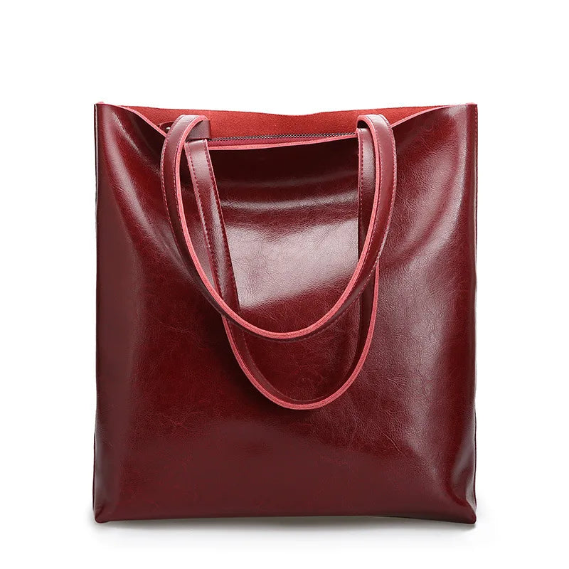 diana™ – klassisk tote bag i skinnimitasjon