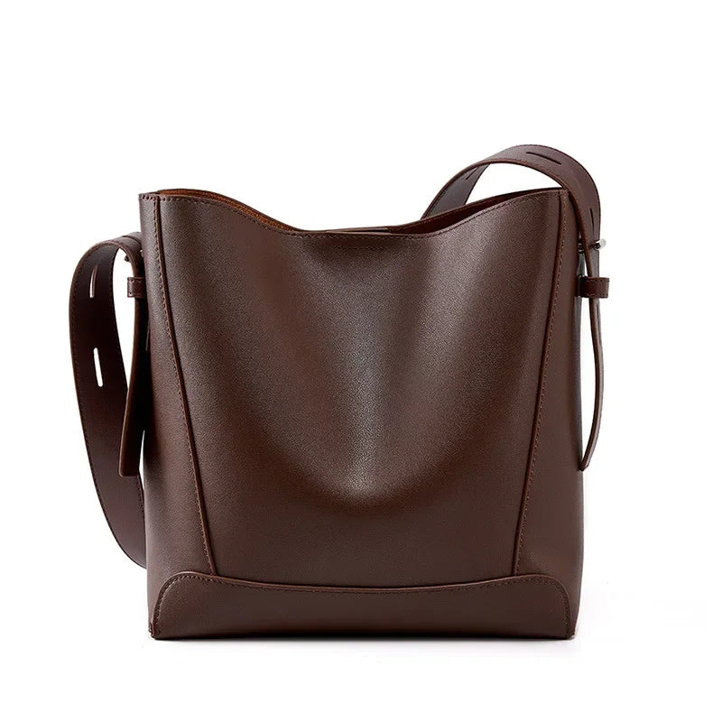 tine™ – Stylish Sand-Colored Shoulder Bag with Belt Handle