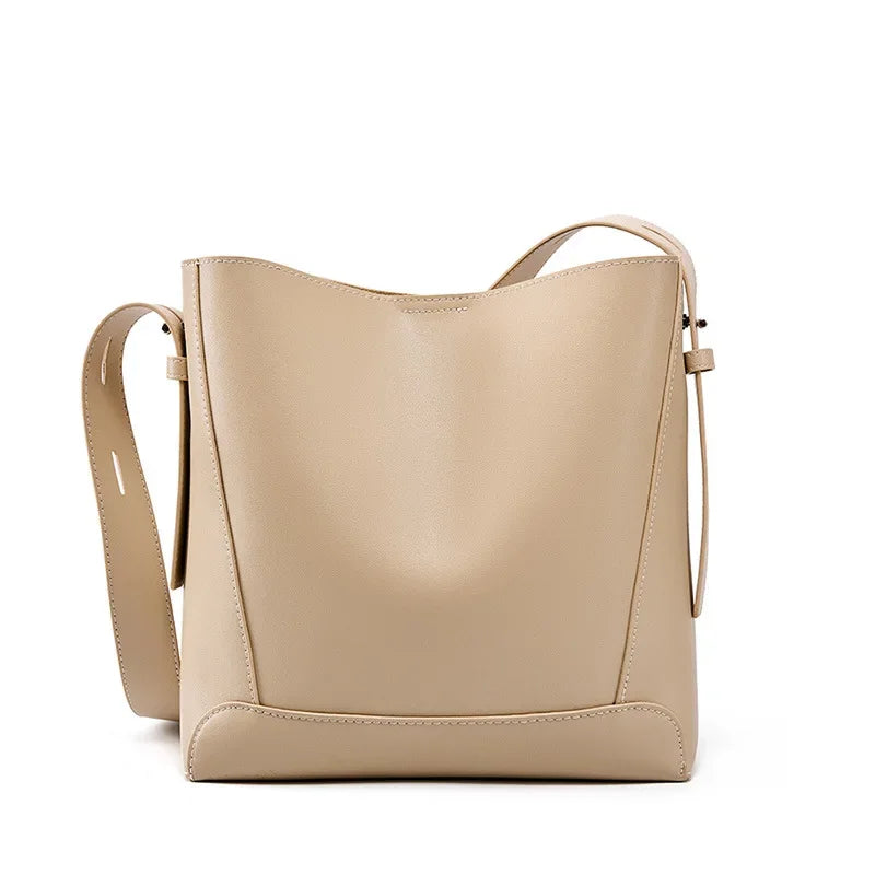 tine™ – Stylish Sand-Colored Shoulder Bag with Belt Handle