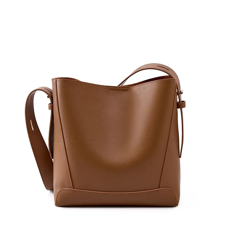 tine™ – Stylish Sand-Colored Shoulder Bag with Belt Handle