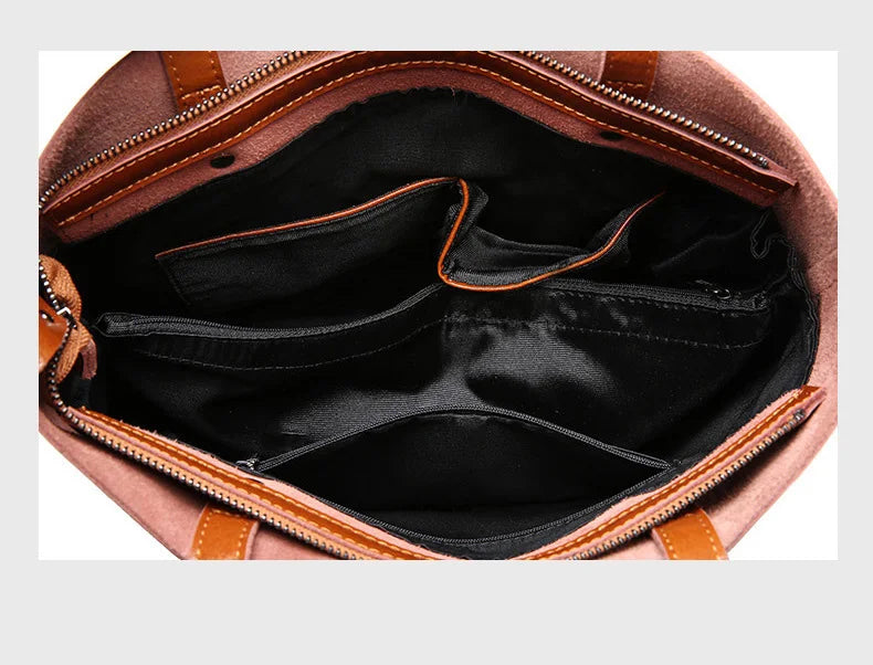 diana™ – klassisk tote bag i skinnimitasjon