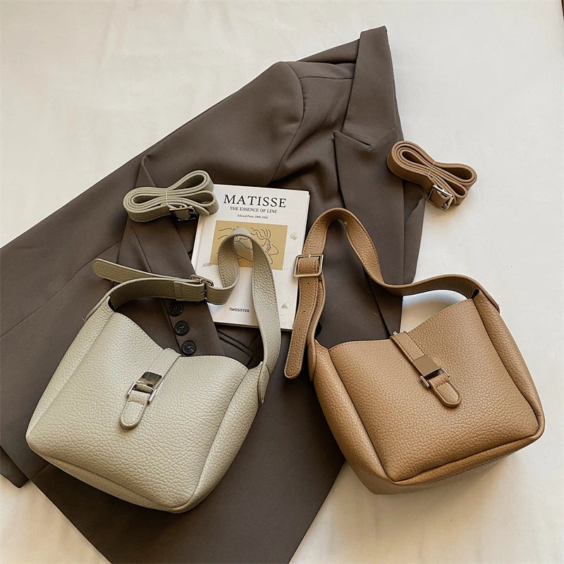 Iris™ – Moderne Skinnlook Bøtteveske