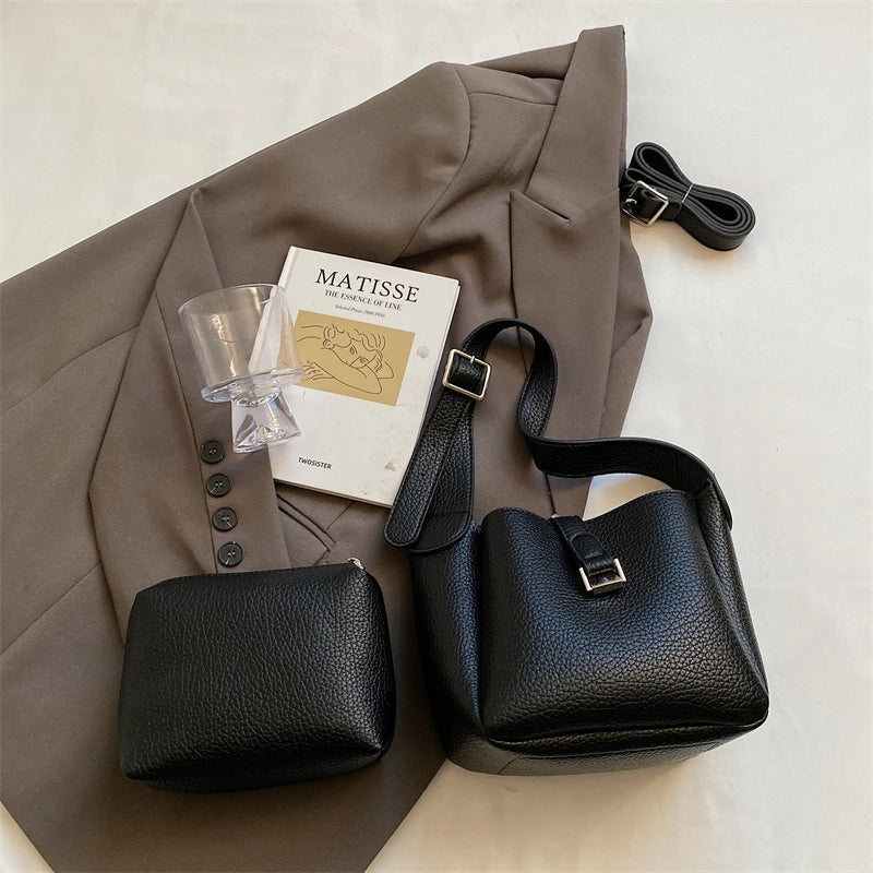Iris™ – Moderne Skinnlook Bøtteveske