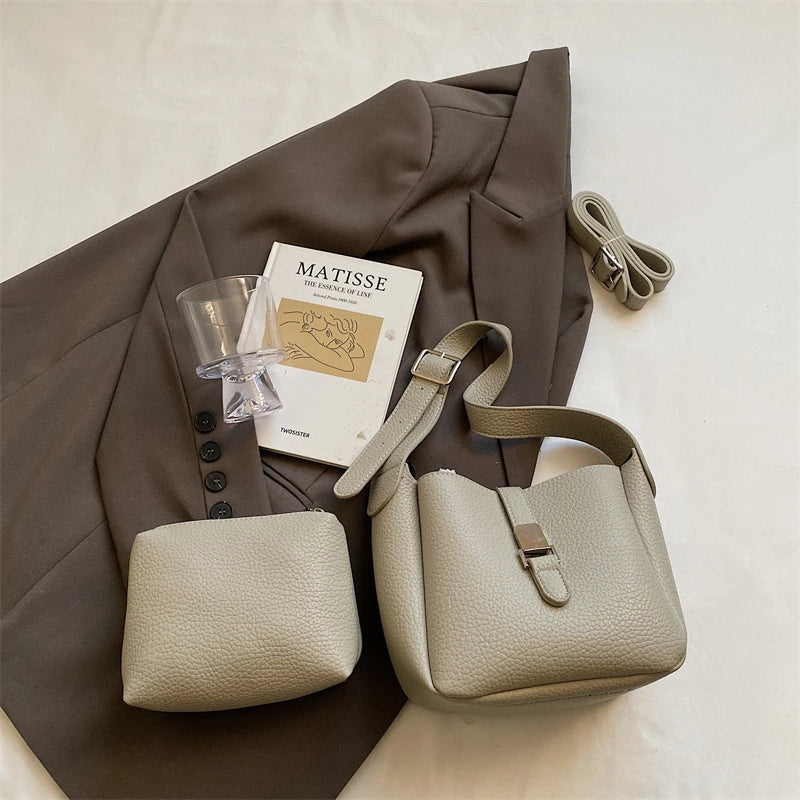 Iris™ – Moderne Skinnlook Bøtteveske